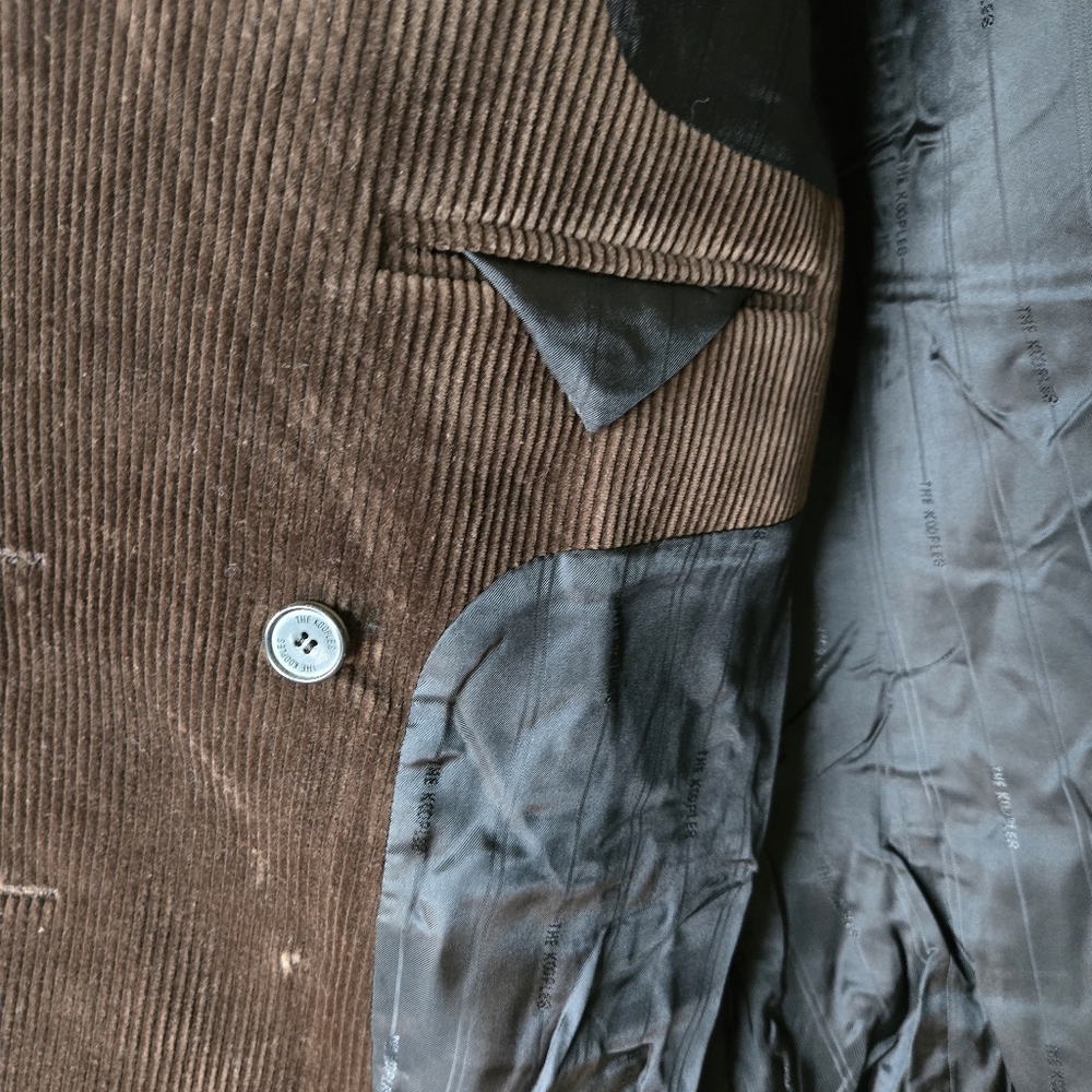 The Kooples Dark Brown Corduroy Blazer NWT - Picture 7 of 7